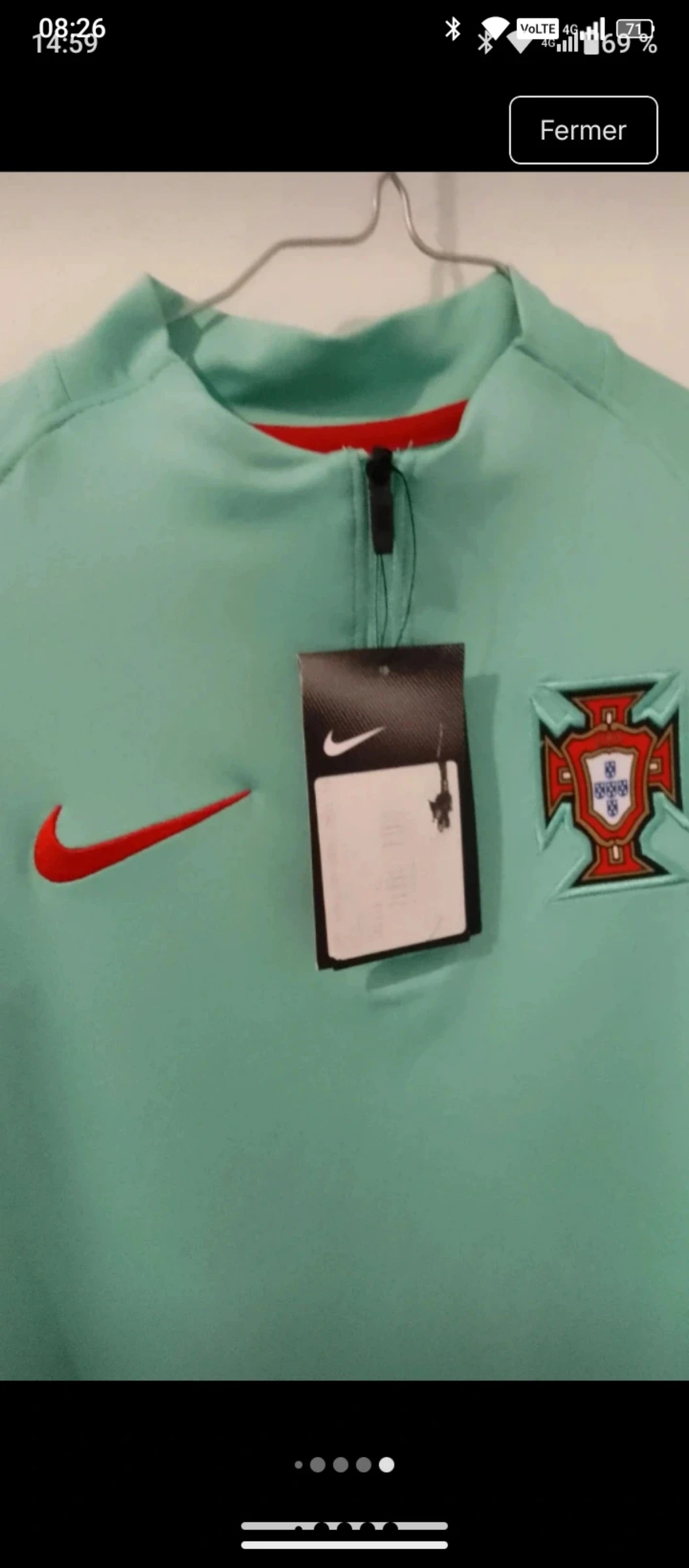 Sudadera Nike Foot Portugal XL verde y roja – photo 7